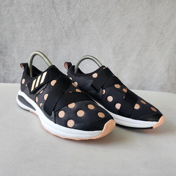 Adidas Shoes Womens Size 5 Sneakers Satin Minnie Mouse Polka Dot Disney Fortarun - Picture 2 of 11